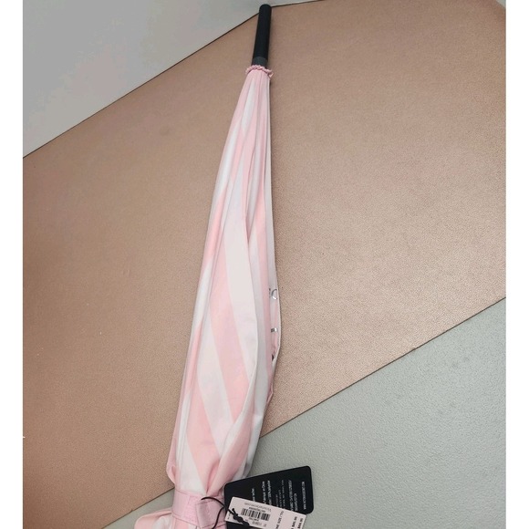 VICTORIA SECRET Fashion Show 2024 Pink White Striped Umbrella NEW - Picture 8 of 8